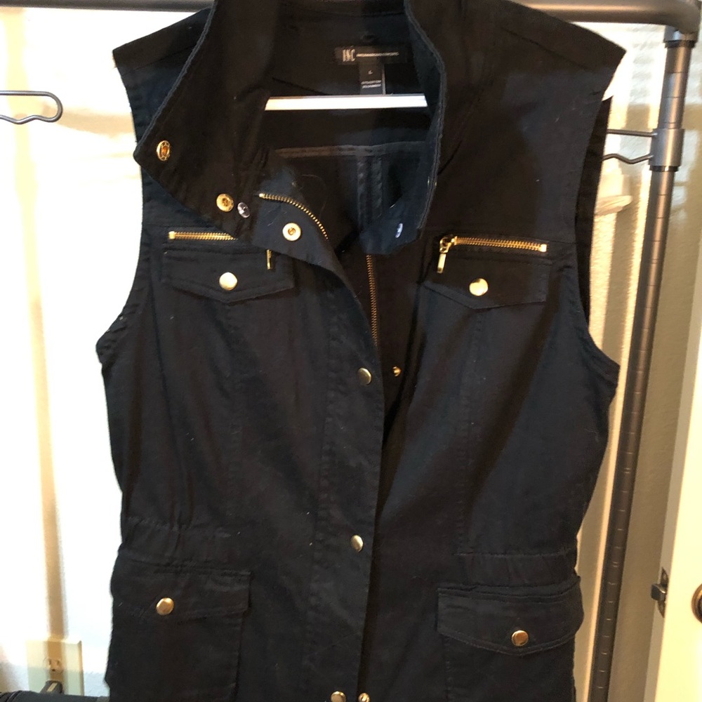 INC. beautiful vest, black, large - Picture 3 of 8